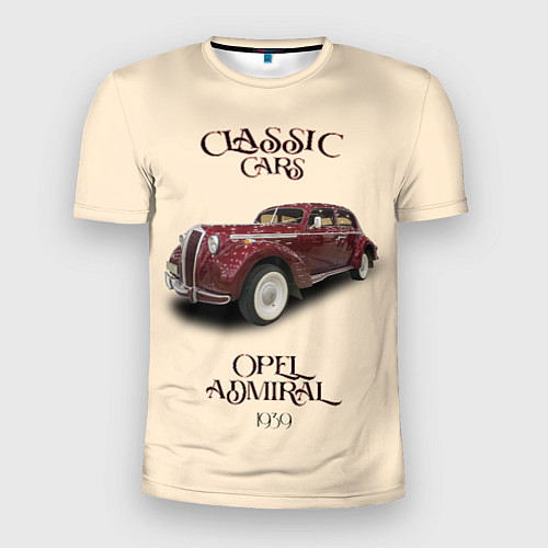 Мужская спорт-футболка Классические автомобиль 1939 года Opel Admiral / 3D-принт – фото 1