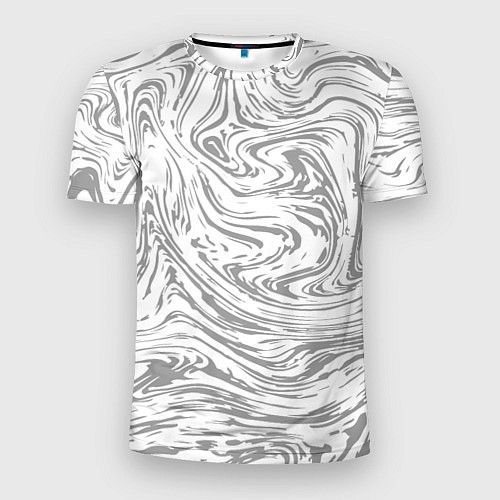 Мужская спорт-футболка Мрамор абстракция / 3D-принт – фото 1