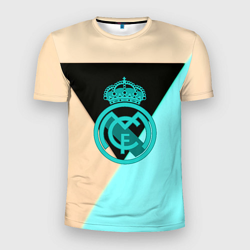 Мужская спорт-футболка Реал мадрид спорт геометрия / 3D-принт – фото 1