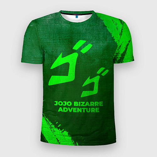 Мужская спорт-футболка JoJo Bizarre Adventure - green gradient / 3D-принт – фото 1