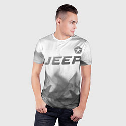 Футболка спортивная мужская Jeep - white gradient посередине, цвет: 3D-принт — фото 2