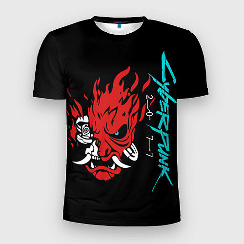 Мужская спорт-футболка Cyberpunk Samurai Dark Warrior / 3D-принт – фото 1