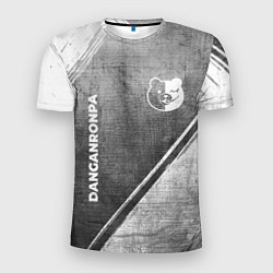 Мужская спорт-футболка Danganronpa - grey gradient вертикально