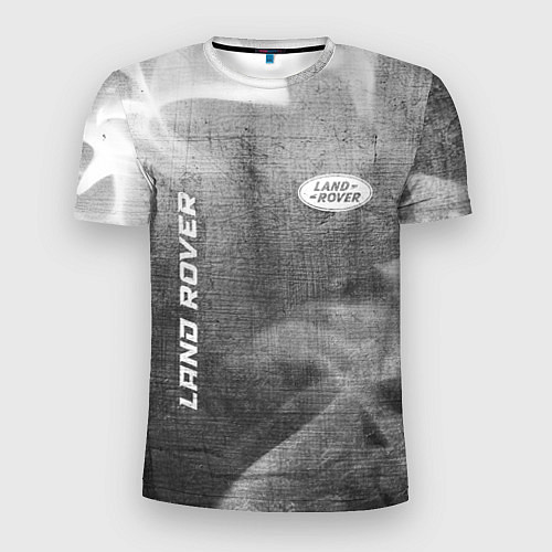 Мужская спорт-футболка Land Rover - grey gradient вертикально / 3D-принт – фото 1
