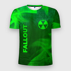 Футболка спортивная мужская Fallout - green gradient вертикально, цвет: 3D-принт