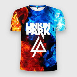 Футболка спортивная мужская Linkin park битва огней, цвет: 3D-принт