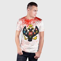 Футболка спортивная мужская Российская империя краски, цвет: 3D-принт — фото 2