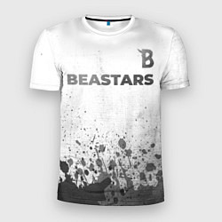 Мужская спорт-футболка Beastars - white gradient посередине