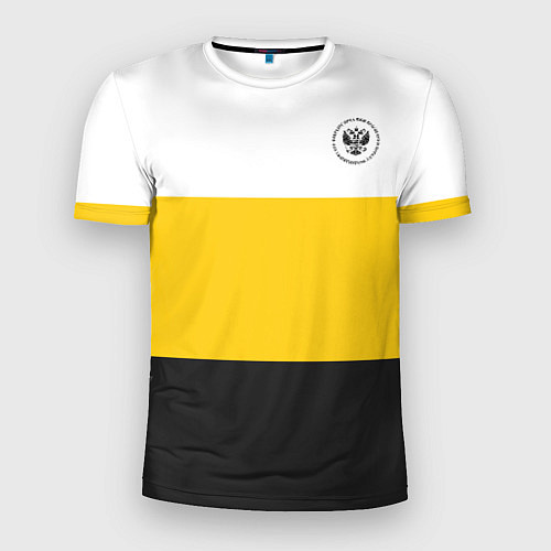 Мужская спорт-футболка Сокрушу пред ним врагов его герб черный / 3D-принт – фото 1