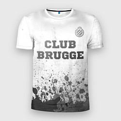 Мужская спорт-футболка Club Brugge - white gradient посередине