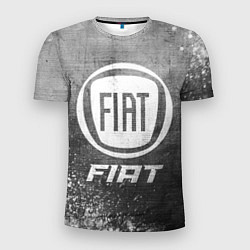 Мужская спорт-футболка Fiat - grey gradient