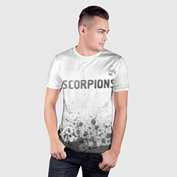 Футболка спортивная мужская Scorpions - white gradient посередине, цвет: 3D-принт — фото 2