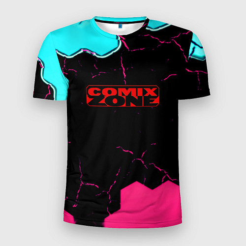 Мужская спорт-футболка Comix zone hexagon / 3D-принт – фото 1