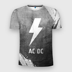 Футболка спортивная мужская AC DC - grey gradient, цвет: 3D-принт