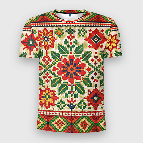 Мужская спорт-футболка Славянский узор и орнамент / 3D-принт – фото 1