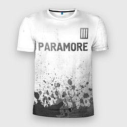 Футболка спортивная мужская Paramore - white gradient посередине, цвет: 3D-принт