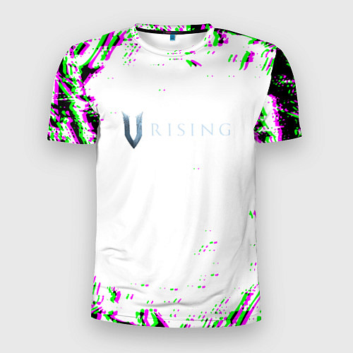 Мужская спорт-футболка Vrising глитч краски / 3D-принт – фото 1