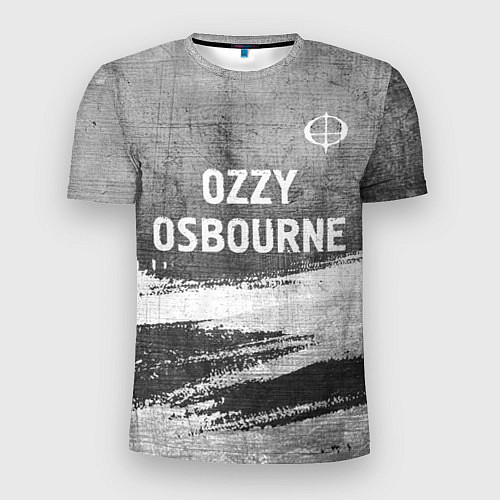 Мужская спорт-футболка Ozzy Osbourne - grey gradient посередине / 3D-принт – фото 1