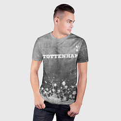 Футболка спортивная мужская Tottenham - grey gradient посередине, цвет: 3D-принт — фото 2