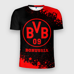 Мужская спорт-футболка Borussia - red gradient