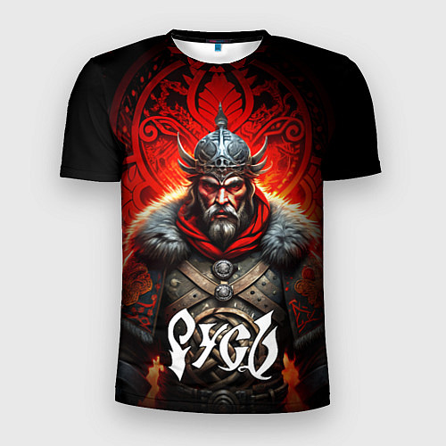 Мужская спорт-футболка Русь славянин / 3D-принт – фото 1