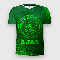 Мужская спорт-футболка Ajax - green gradient