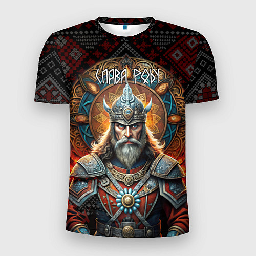 Мужская спорт-футболка Слава роду воин / 3D-принт – фото 1