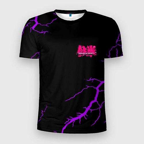 Мужская спорт-футболка Tekken storm neon / 3D-принт – фото 1