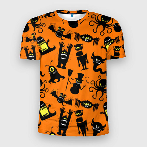 Мужская спорт-футболка Монстры хэллоуина / 3D-принт – фото 1