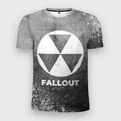 Мужская спорт-футболка Fallout - grey gradient