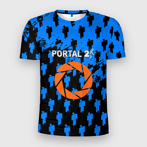 Мужская спорт-футболка Portal человечки / 3D-принт – фото 1