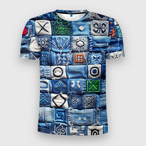 Мужская спорт-футболка Геймерский пиксельный пэчворк / 3D-принт – фото 1