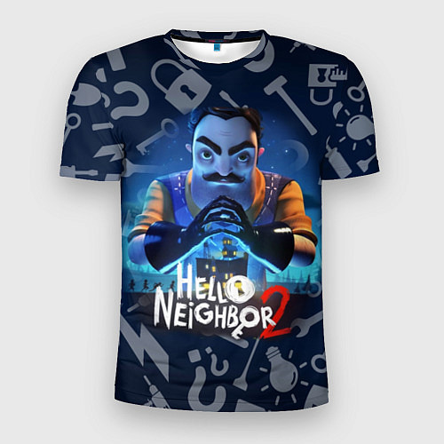 Мужская спорт-футболка Привет сосед из игры Hello Neighbor / 3D-принт – фото 1