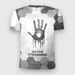 Мужская спорт-футболка Death Stranding - white gradient