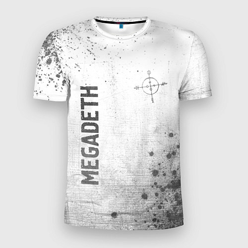 Мужская спорт-футболка Megadeth - white gradient вертикально / 3D-принт – фото 1