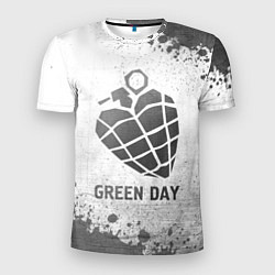 Мужская спорт-футболка Green Day - white gradient