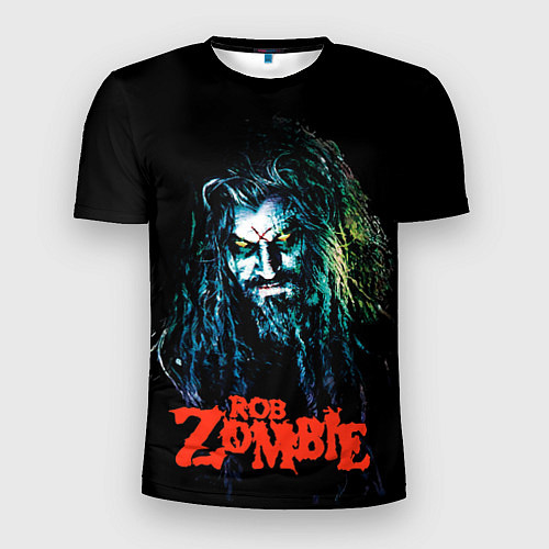 Мужская спорт-футболка Rob zombie portrait / 3D-принт – фото 1