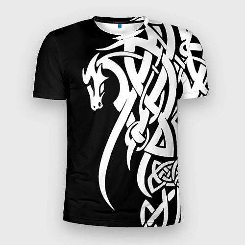 Мужская спорт-футболка Языческий кельтский орнамент тату / 3D-принт – фото 1