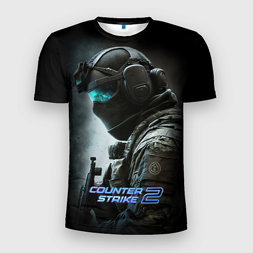 Мужская спорт-футболка Counter strike 2 спецназ / 3D-принт – фото 1