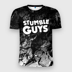 Мужская спорт-футболка Stumble Guys black graphite