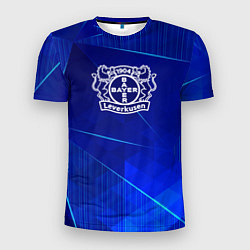 Мужская спорт-футболка Bayer 04 blue poly