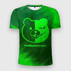 Мужская спорт-футболка Danganronpa - green gradient