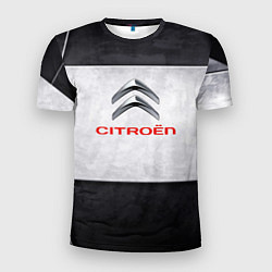 Мужская спорт-футболка Citroen grey metal