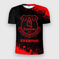 Мужская спорт-футболка Everton - red gradient