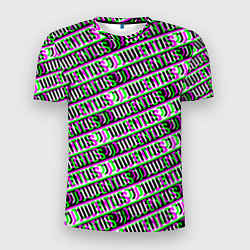 Футболка спортивная мужская Juventus glitch pattern, цвет: 3D-принт