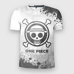 Футболка спортивная мужская One Piece - white gradient, цвет: 3D-принт