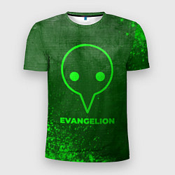 Мужская спорт-футболка Evangelion - green gradient