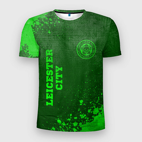 Мужская спорт-футболка Leicester City - green gradient вертикально / 3D-принт – фото 1