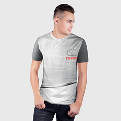 Футболка спортивная мужская Toyota metalic brend, цвет: 3D-принт — фото 2