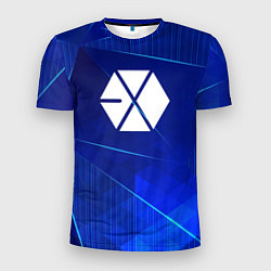 Мужская спорт-футболка Exo blue poly